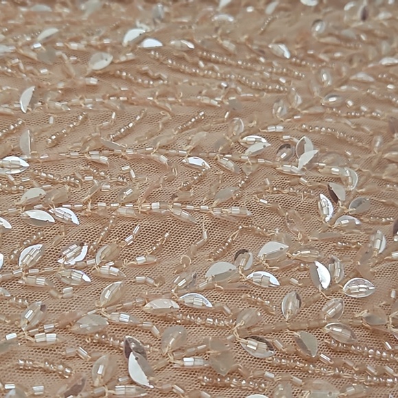 Mac DuggalEmbellished Flutter Sleeve Gown - Picture 10 of 11